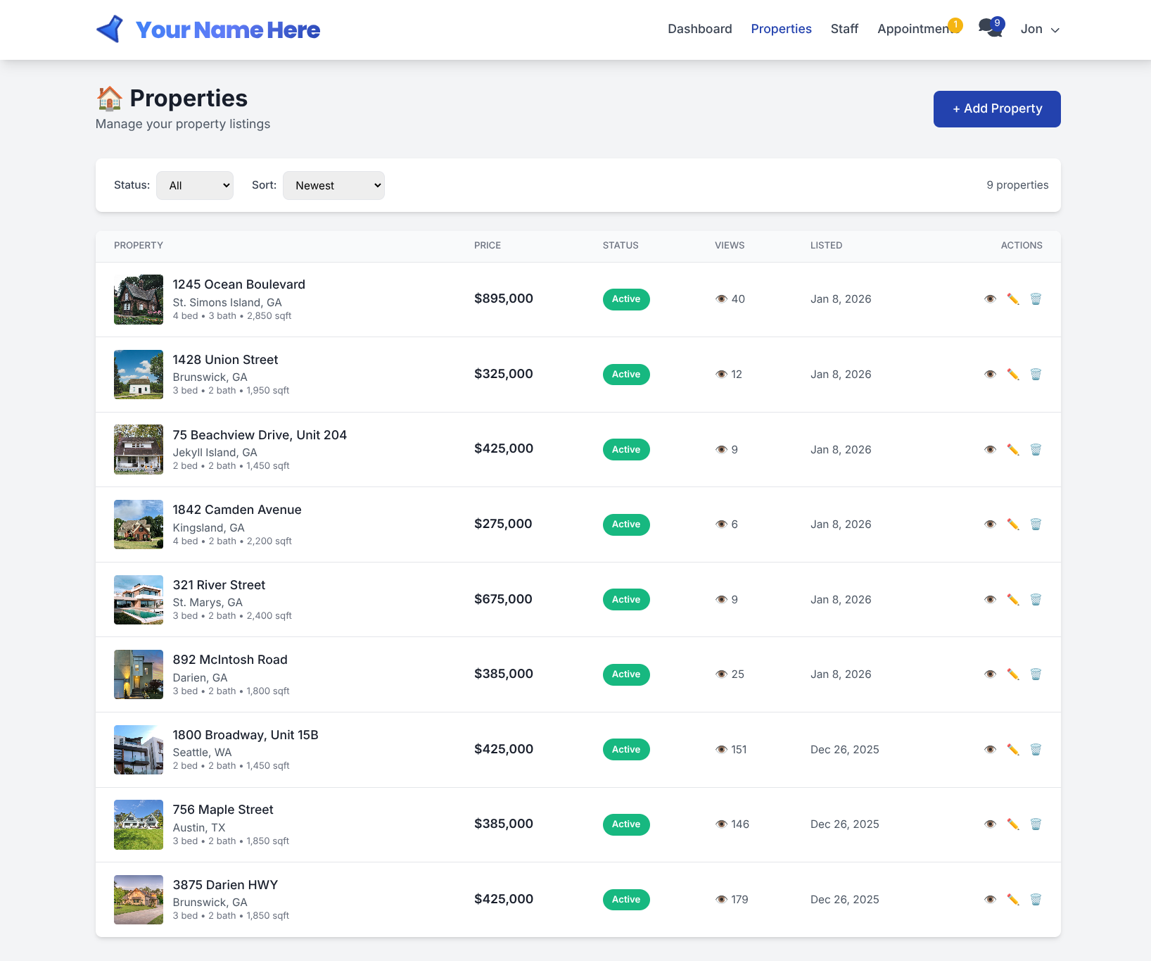Properties Management